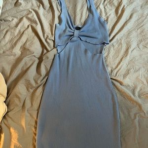 Blue cutout dress